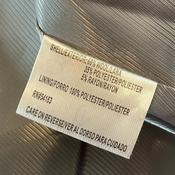 Calvin Klein Size 14 Peacoat Black Button Front Lined Collared - Picture 6 of 7